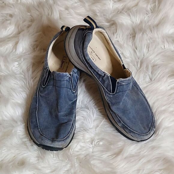 ‎L.L Bean Blue Denim Slip-on sneakers - Picture 1 of 11